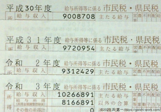 浜真一の外資系2社目～4社目の給与収入／2021年に年収1000万を突破した